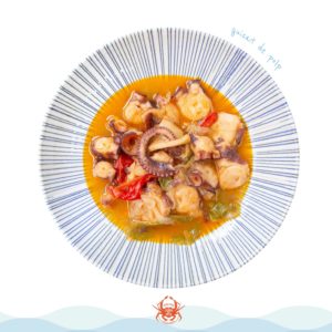 Guiso de pulpo elaborados naturales